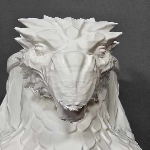 Energy Drink Soda Pop Can Holder White Winged Dragon Textured Functional Fantasy - Picture 3 of 10